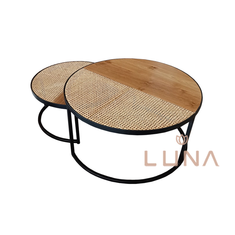 LUANA - Rattan Nesting Coffee Table
