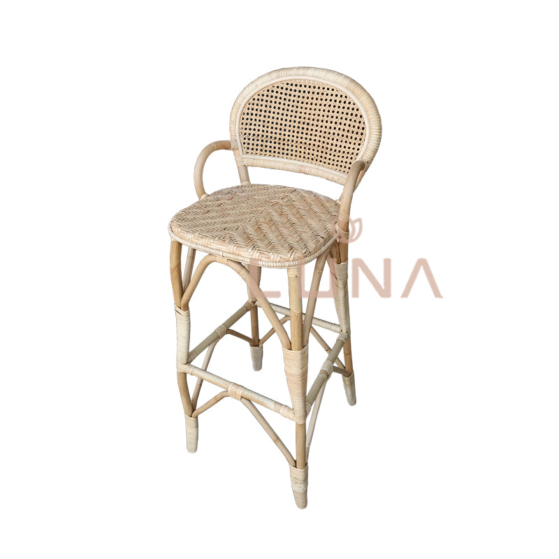 MARTIN - Rattan Bar Stool / Bar Chair