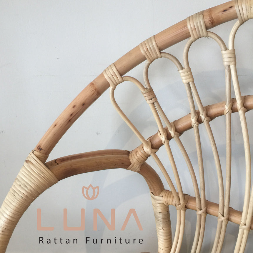 DI CAPRIO - Round Rattan Arm Chair