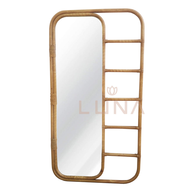 FIONA - Standing Mirror with towel holder