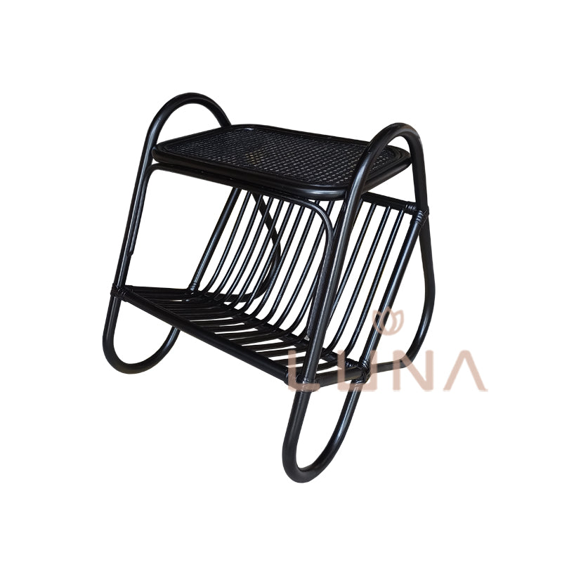 BLACK ONIGIRI - Newspaper Holder & Side Table