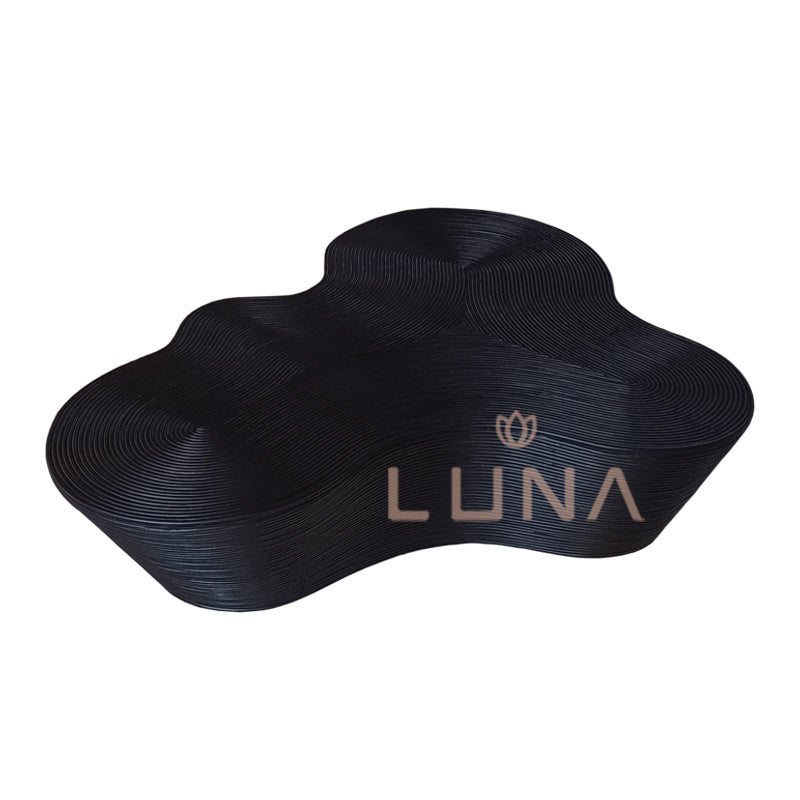 BLACK WAVE - Rattan Coffee Table