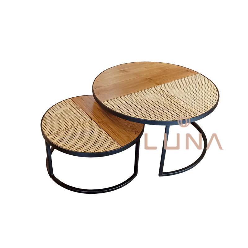 LUANA - Rattan Nesting Coffee Table