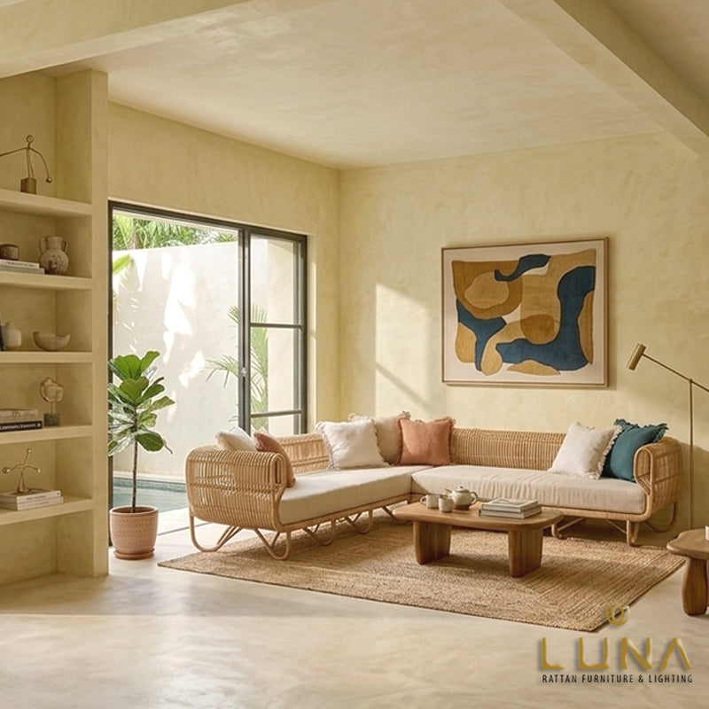 007 (L-shape) - Rattan Sofa