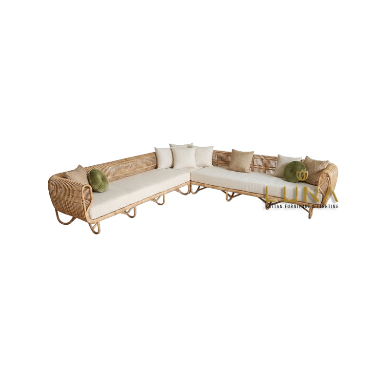007 (L-shape) - Rattan Sofa