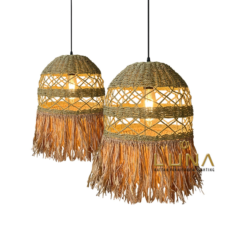 SUMARNATA - Seagrass & Raffia Pendant Lights