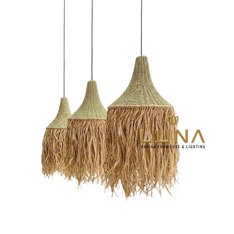 SUMAYRA - Seagrass & Raffia Pendant Lights