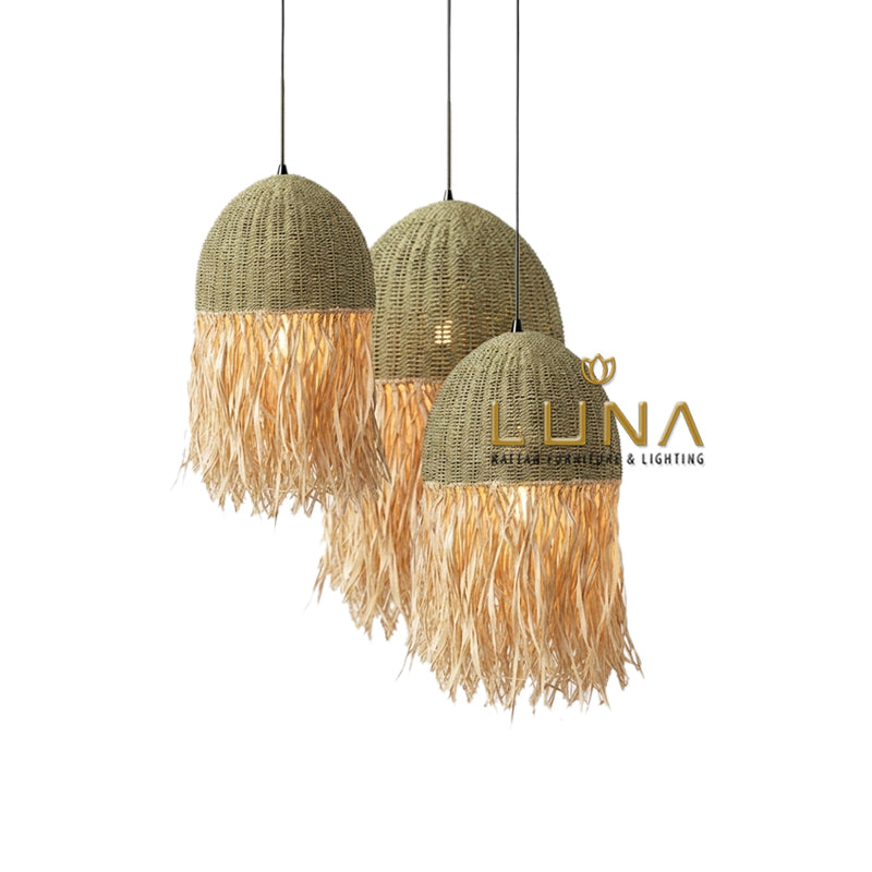 SUMAYYA - Seagrass & Raffia Pendant Lights