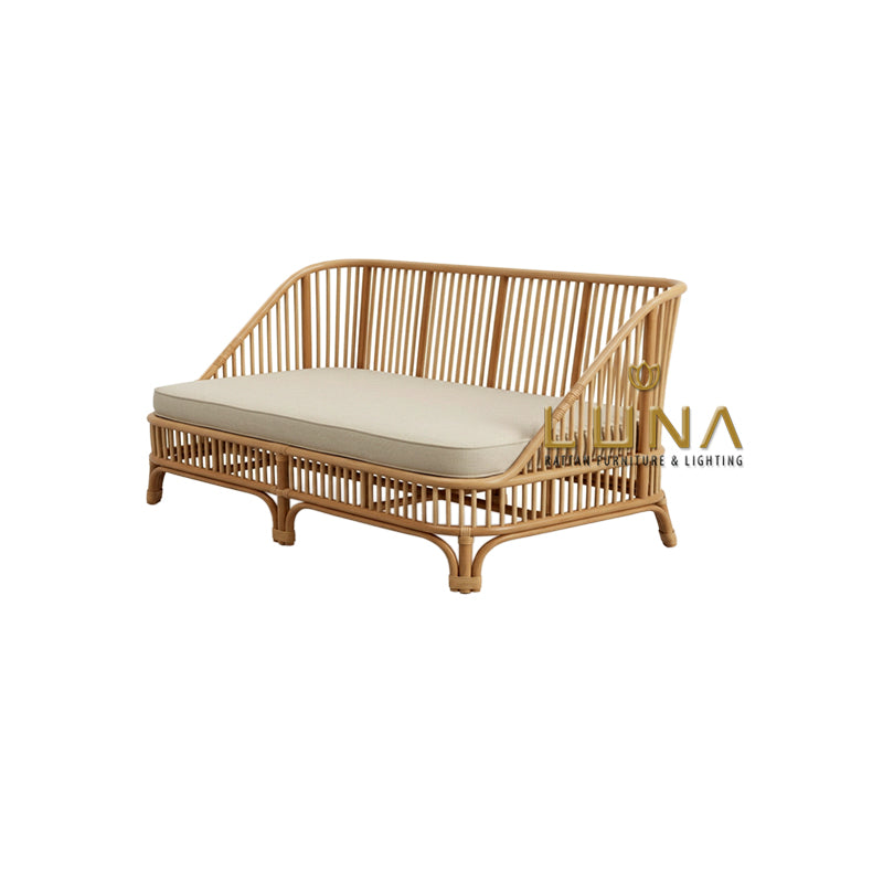 Birgitta Rattan Daybed, side view