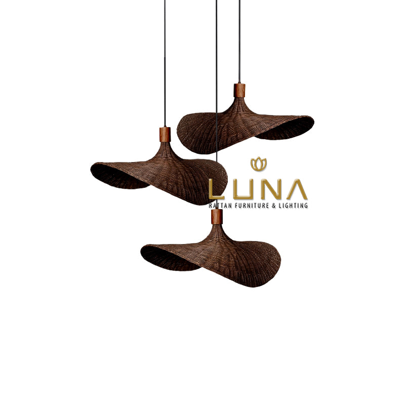 BROWN AZORA - Rattan Pendant Lights