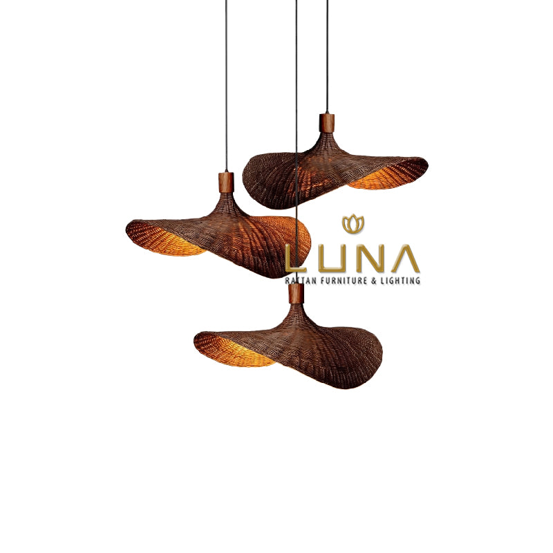 BROWN AZORA - Rattan Pendant Lights