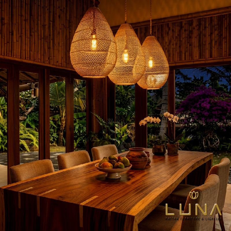 BURGA - Rattan Pendant Lights