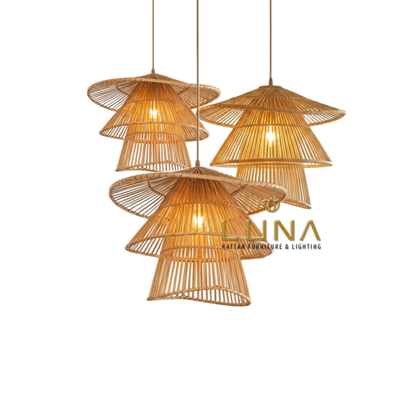 Degus - Rattan & Bamboo Pendant Lamp