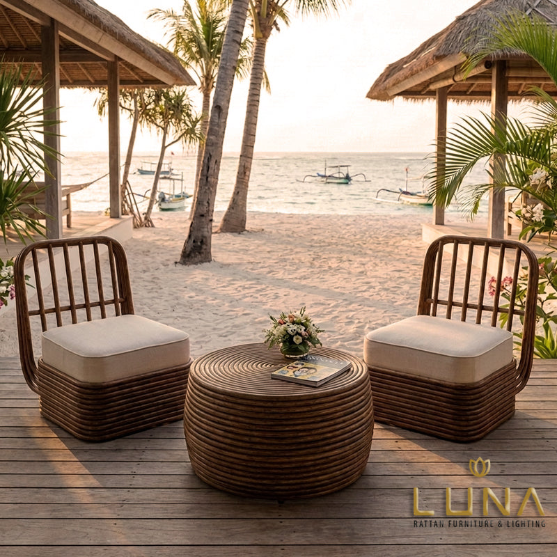 FINLEY - Rattan single sofa