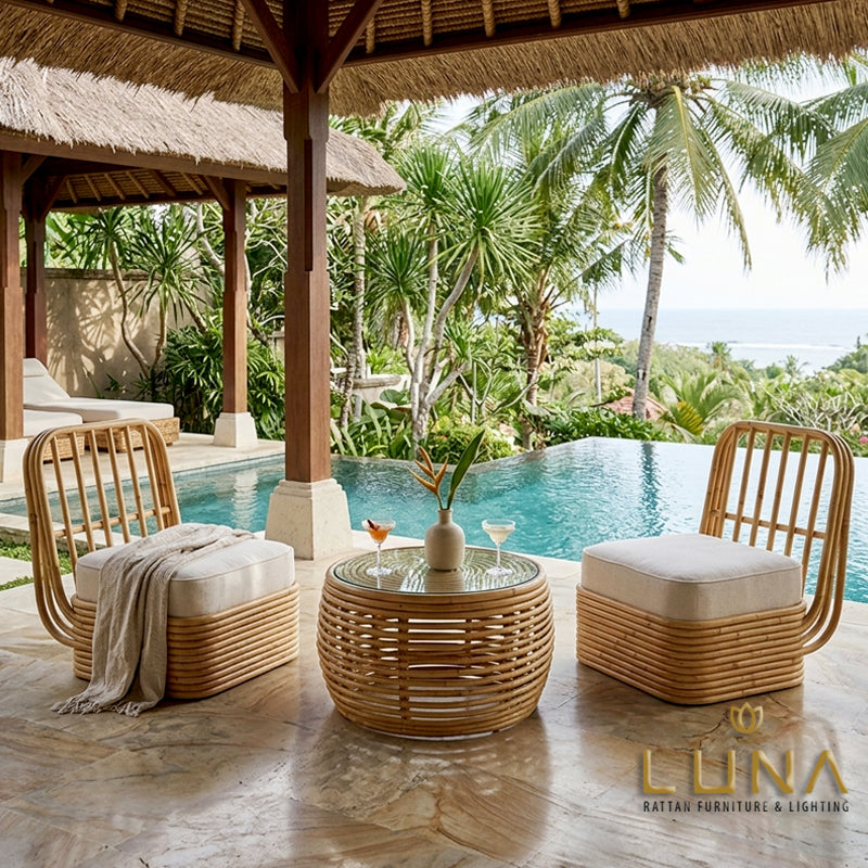 FINLEY - Rattan single sofa