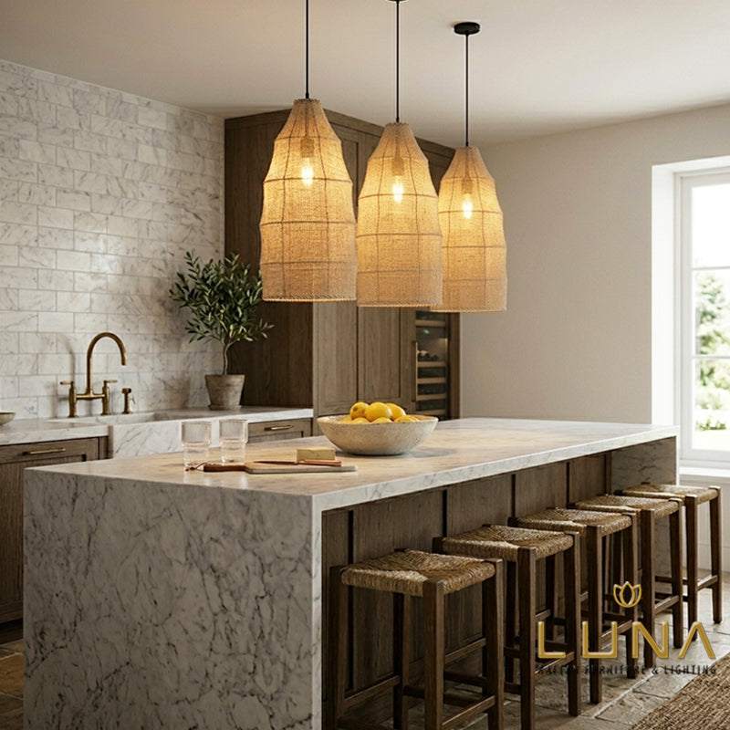 KARUNG - Linen Pendant Lights - Lampshade