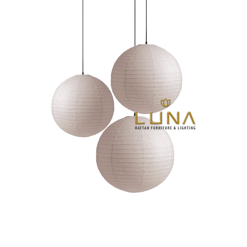 KUNNA - Linen Pendant Lights - Collapsible Linen Shade