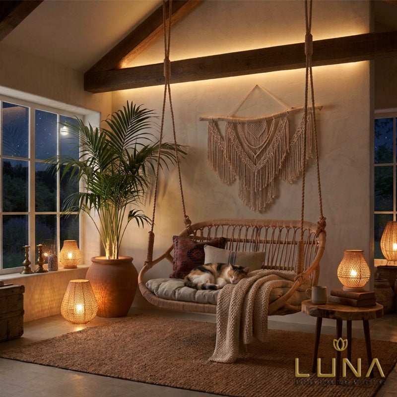 MELLY - Double Hanging Chair - 2 Seater