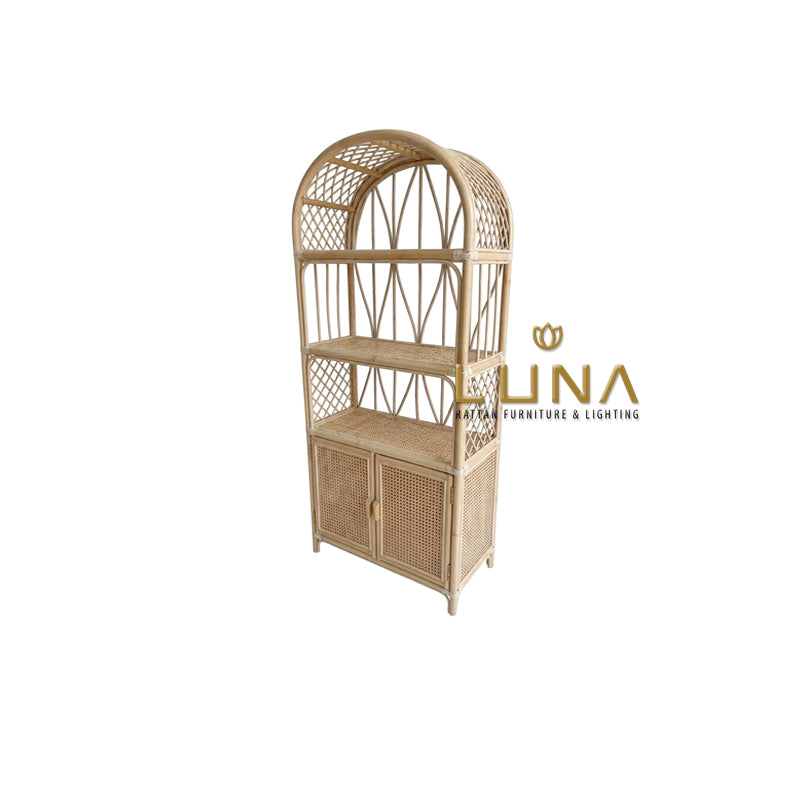 OTTAWA - Rattan Shelving Storage / Wardrobe / Cabinet