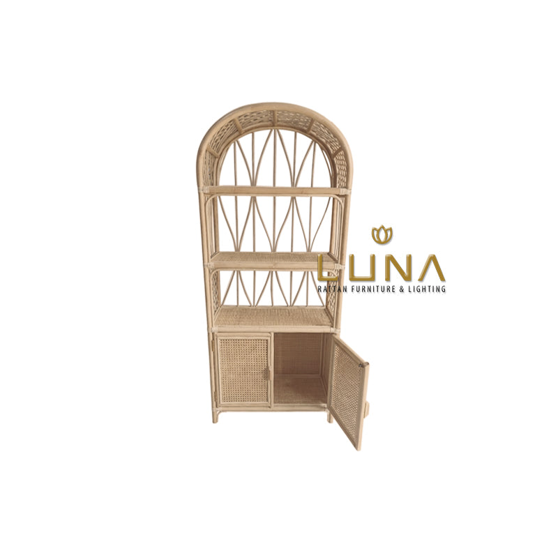 OTTAWA - Rattan Shelving Storage / Wardrobe / Cabinet