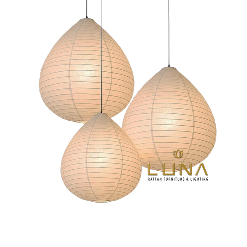 PEAR - Linen Pendant Lights - Collapsible Linen Shade