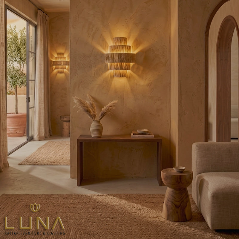 RAE -Raffia Wall Lamp