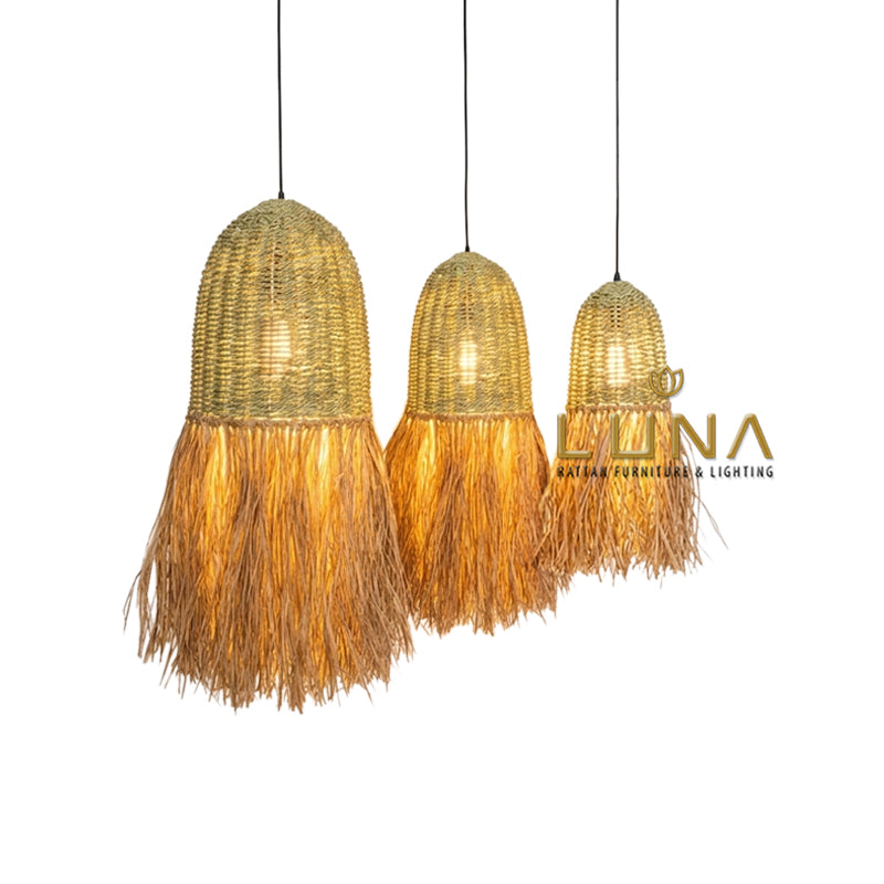 SUMANA - Seagrass & Raffia Pendant Lights