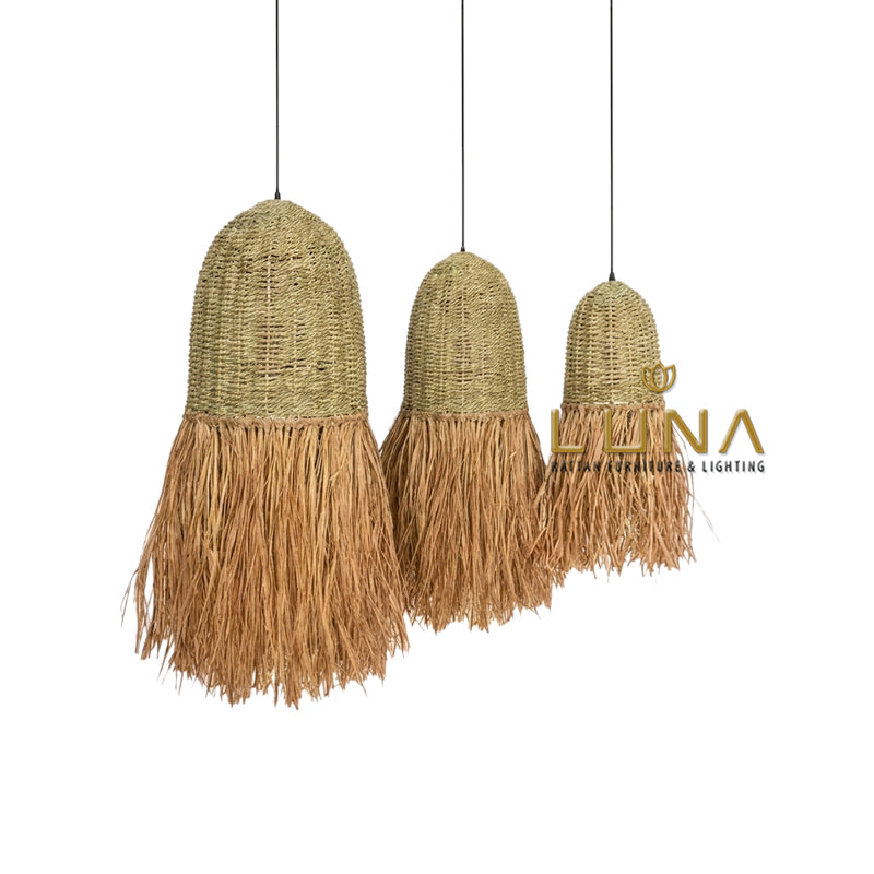 SUMANA - Seagrass & Raffia Pendant Lights