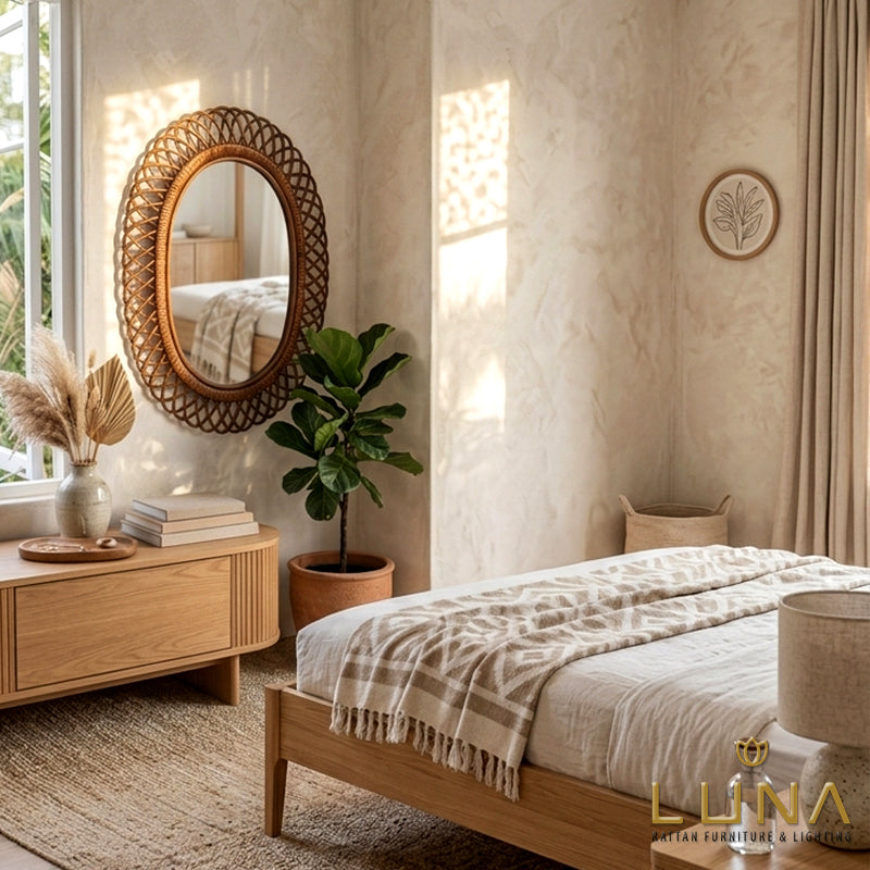 IMOGEN - Rattan Wall Mirror