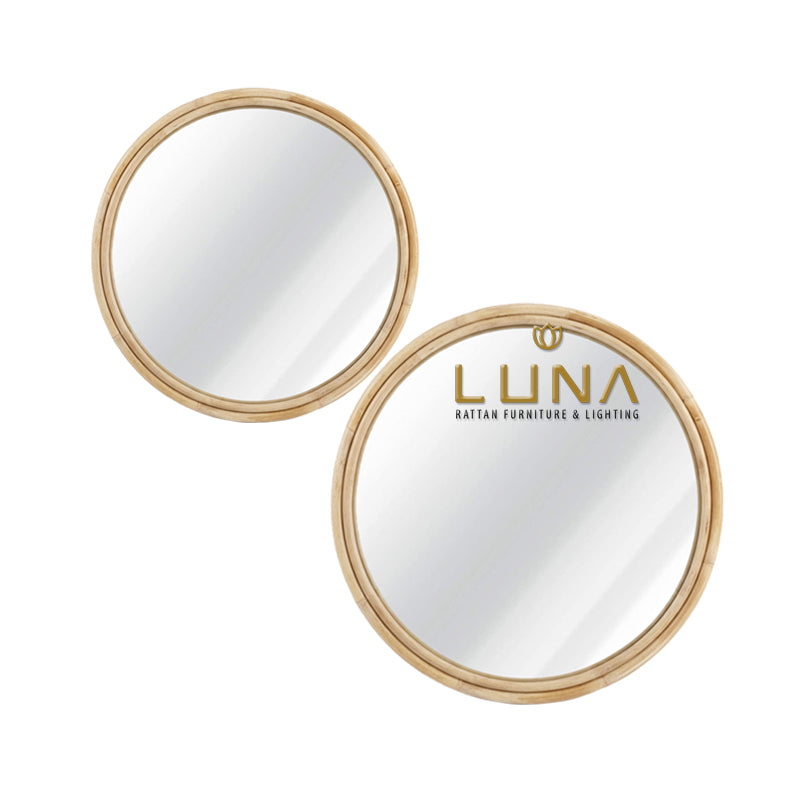 New Moon Rattan Wall Mirror, photo 2