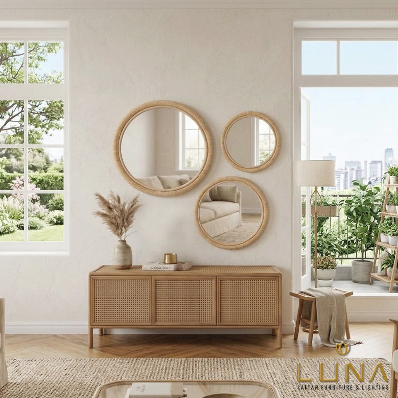 SPRING - Rattan Wall Mirror