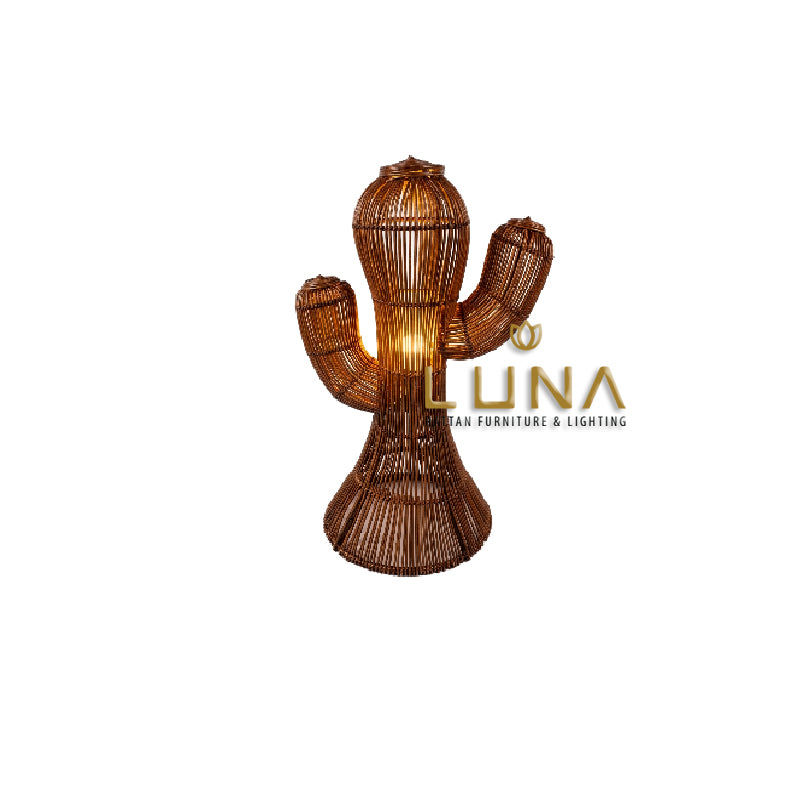 CACTUS - Rattan Bedside Lamp