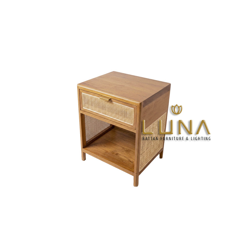 CAPUNG - Teak Wood Bedside Table