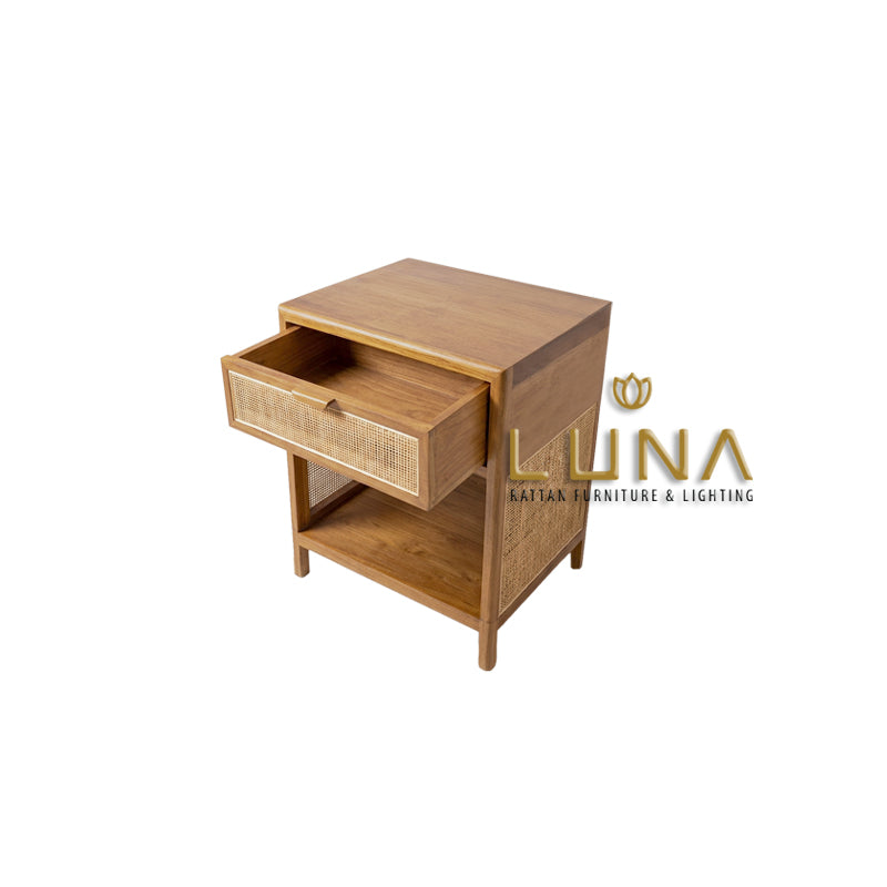 CAPUNG - Teak Wood Bedside Table