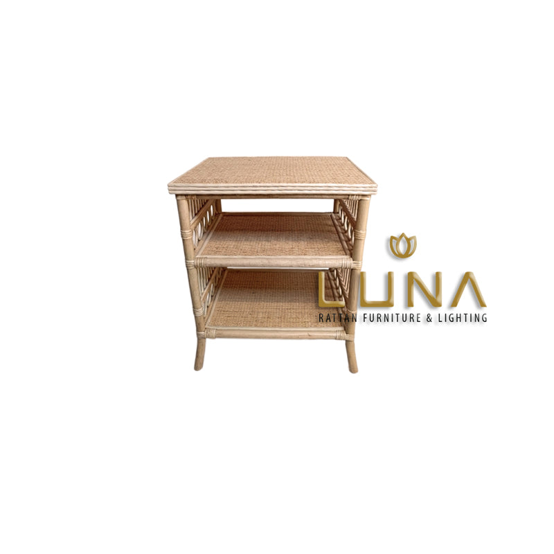 CHLOE - Rattan Bedside Table / Small Cabinet