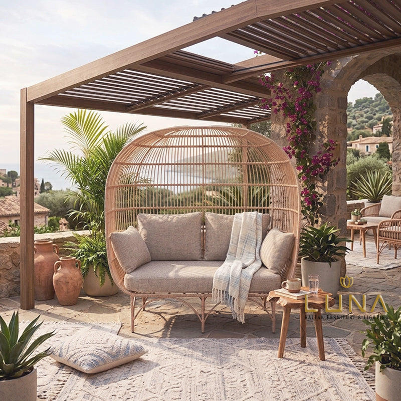 GOCHI II - Rattan 2 seater Cocoon Chair