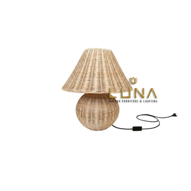 JAMUR - Rattan Bedside Lamp