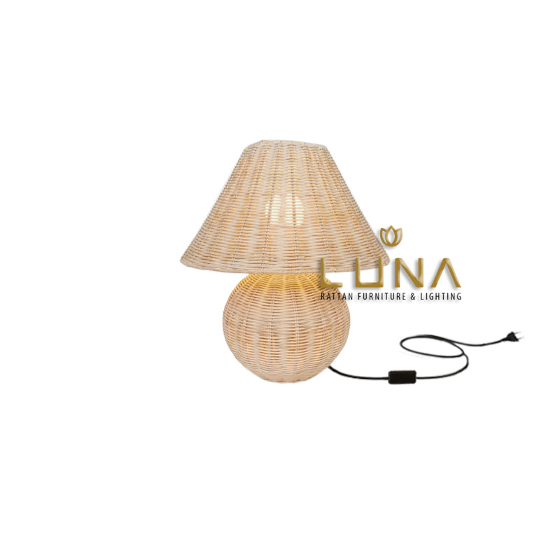 JAMUR - Rattan Bedside Lamp