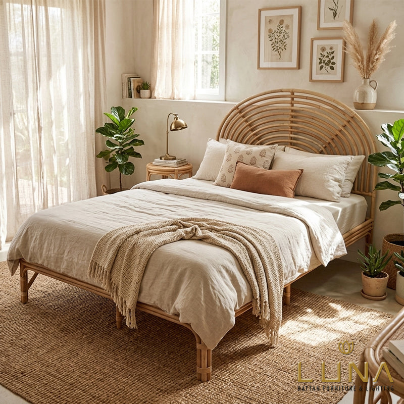 RAINBOW - Rattan Bed Frame