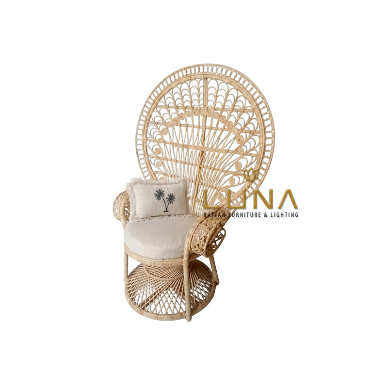 EMMANUELLE - Peacock Rattan Chair