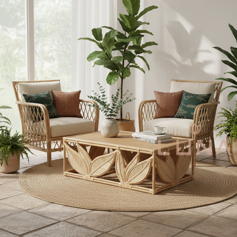 VIKASH - Rattan Coffee Table