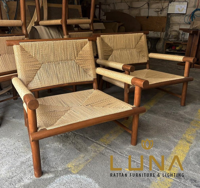 SHENZHEN- Teak Wood Lounge Chair