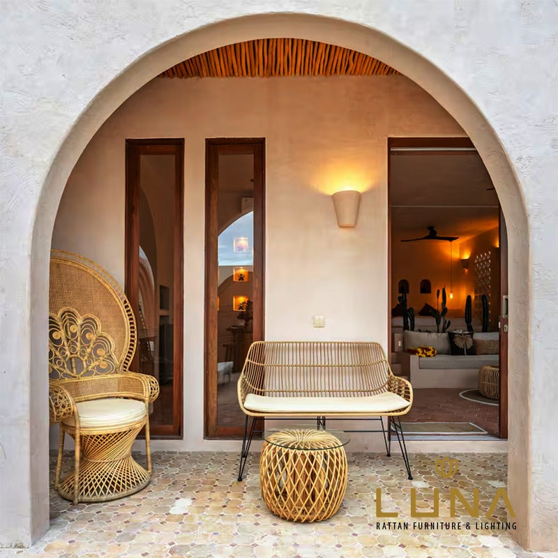 ANGELA - Synthetic 2 Seater Arm Chair