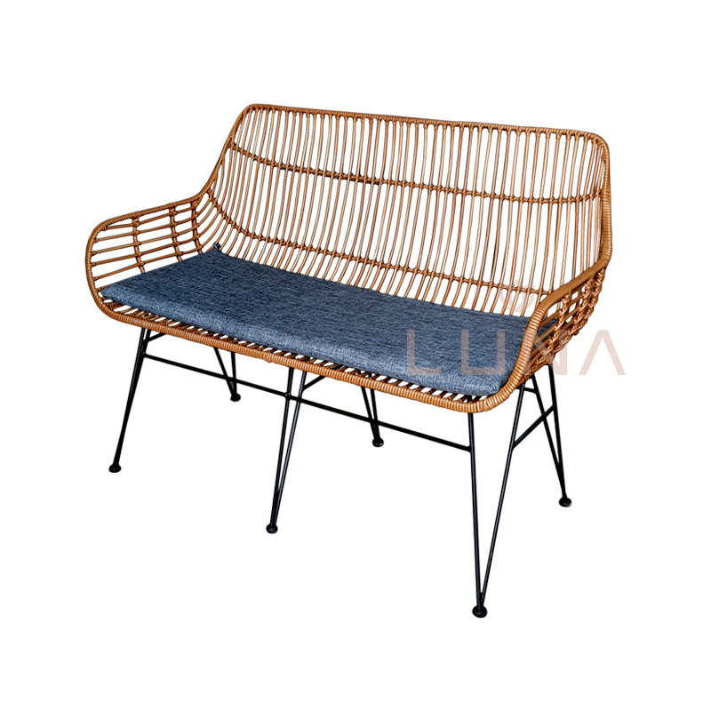 ANGELA - Synthetic 2 Seater Arm Chair
