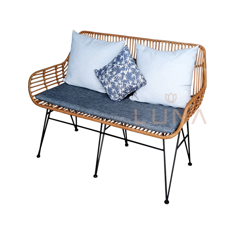 ANGELA - Synthetic 2 Seater Arm Chair