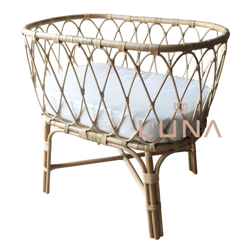 Beatrice Baby Crib Rattan