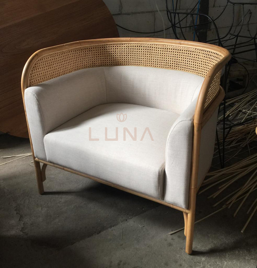 PALMER - Single Sofa Thonet in Velvet Fabrics