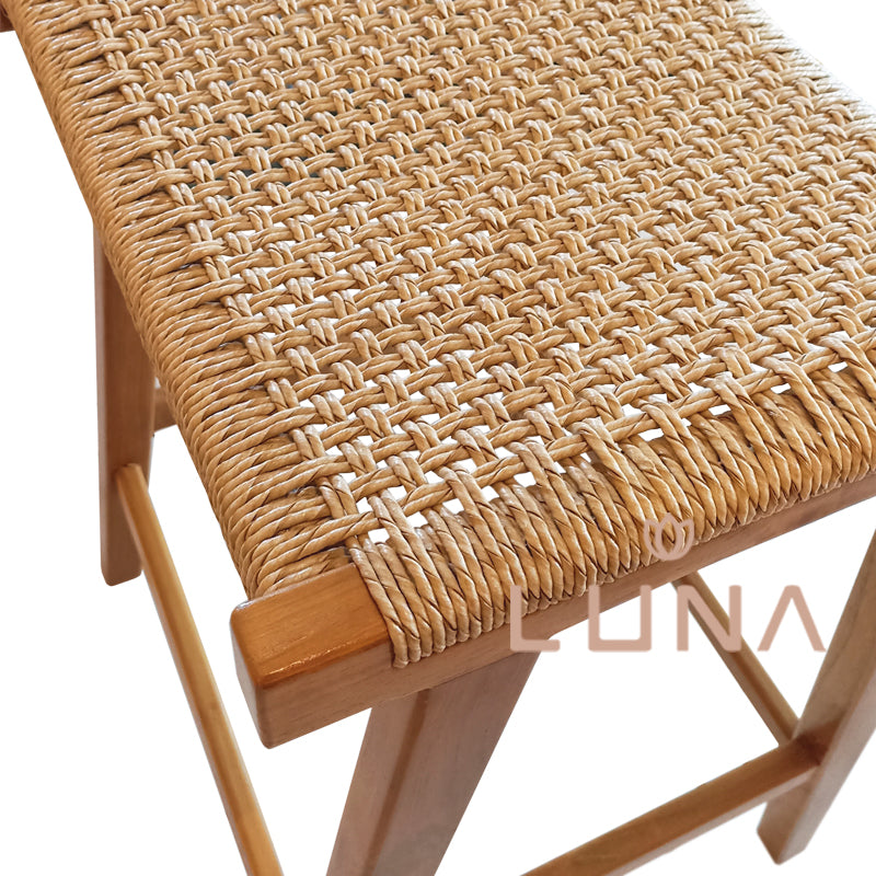 RODRIGO - Teak Wood Bar Stool / Chair