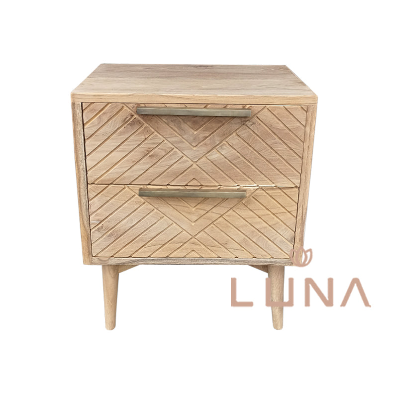 FLORE - Teak Wood Bedside Table