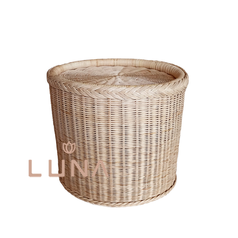 GRACE - Rattan stool / Footstool / Pouffe / Ottoman